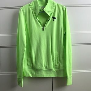 PINK bright yellow sweatshirt